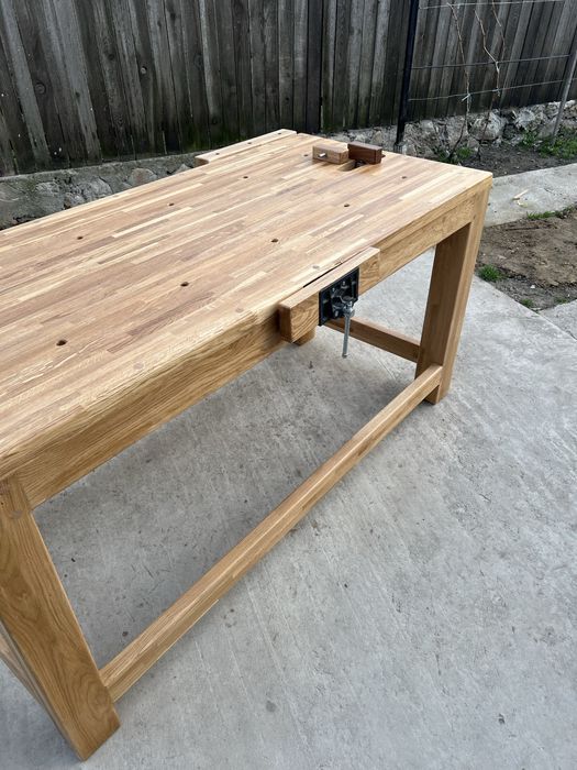 Banc de lucru tamplarie stejar masiv