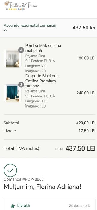 Perdea și draperii blackout catifea turcoaz