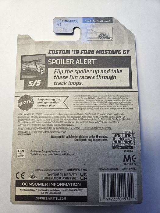 HotWheels Custom '18 Ford Mustang GT STH