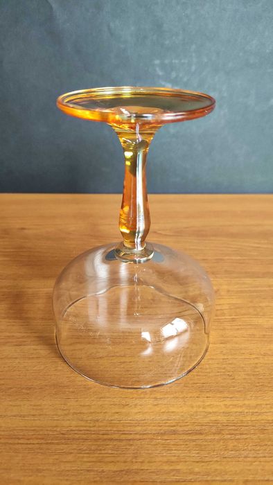 Комплект от 6 бр.чаши от кристално стъкло