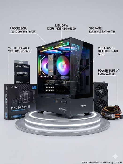 Кучли Игровой PC — DDR5 Тезлигида!