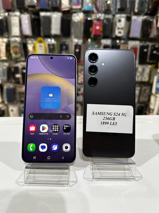 iSellStore Vâlcea: Samsung Galaxy S24 5G Purple / Black  - 128GB