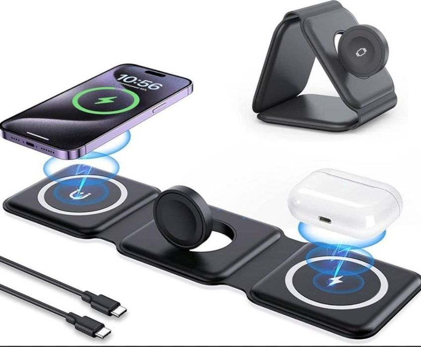 Зарядка беспроводная 3в1