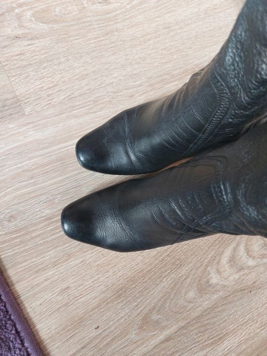 Сапоги  Италия кожаные
