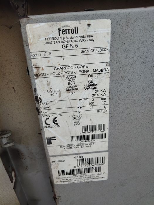 Centrala lemne din fonta