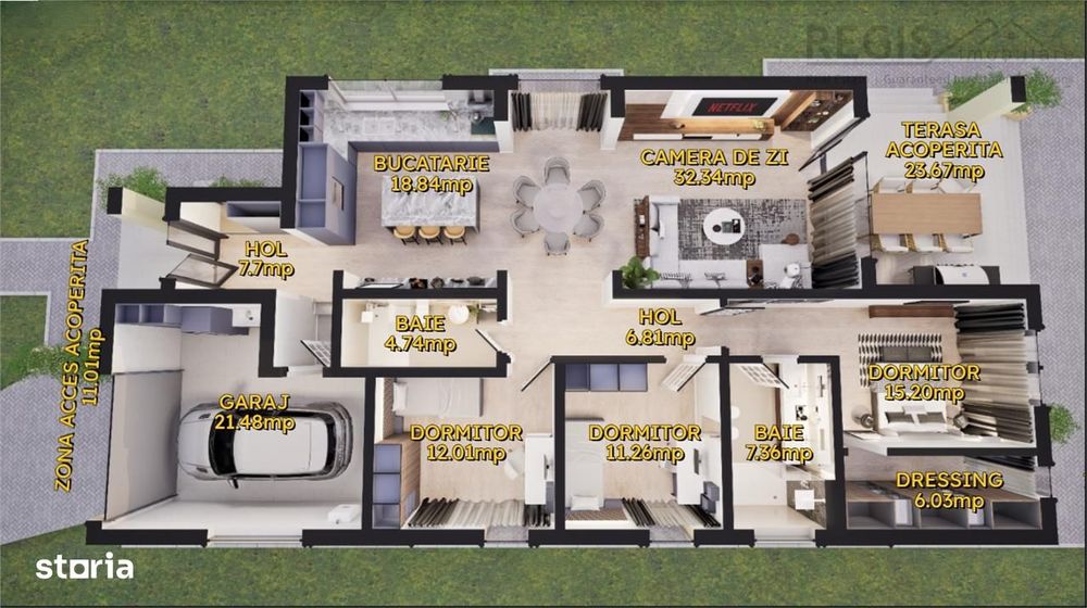 CASA INDIVIDULALA LUX STUPINI | 4 Camere cu facilitati unicat