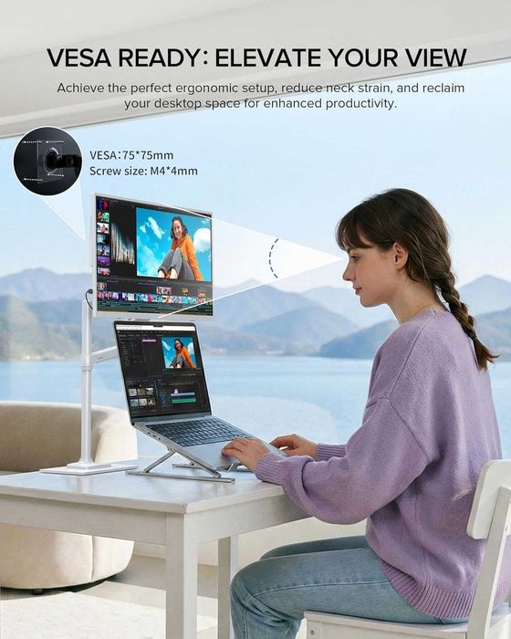 Портативный монитор UPERFECT 15.6" FullHD 1080P IPS 125% sRGB Белый