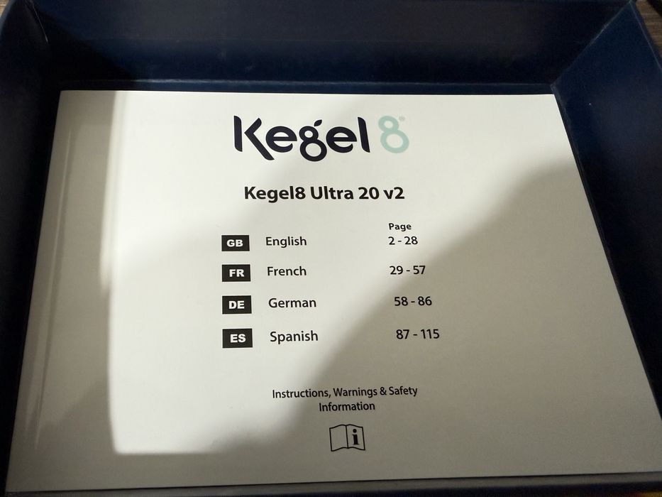 Kegel 8 Ultra 20 V2 дамски електронен тренажор за тазово дъно