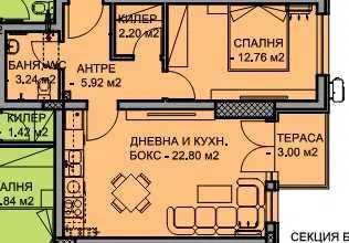 Продава се Двустаен апартамент в Пловдив, Остромила - 71 кв.м за 1054 €/кв.м - Снимка #1