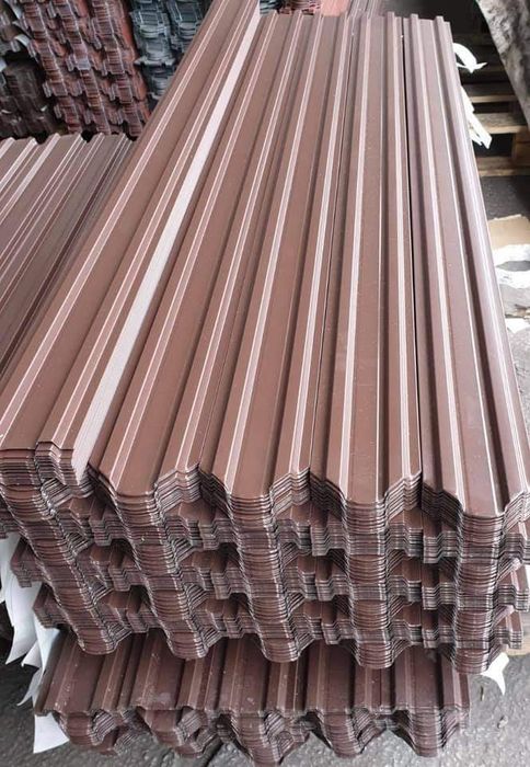 Sipca metalica din tabla 0.5mm H1250 maro mat