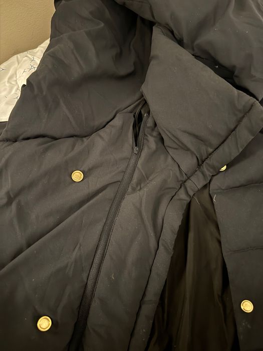 Пухено палто ZARA BASIC | S-M