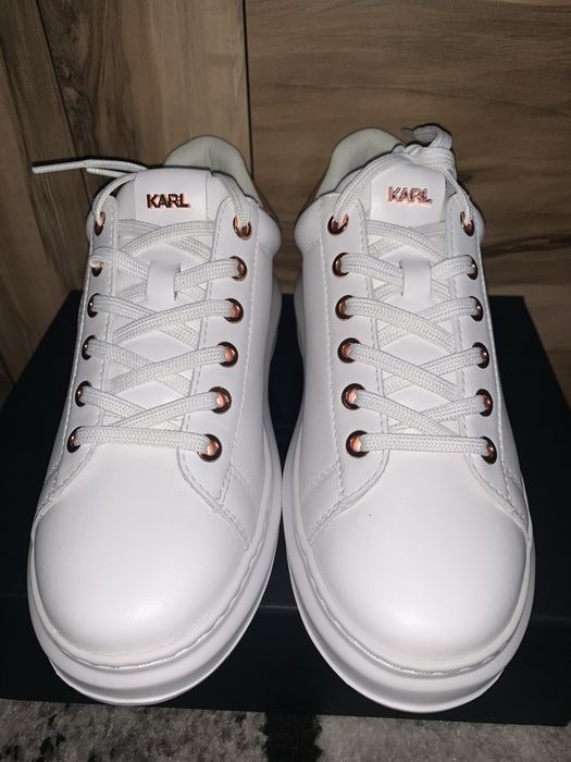 Sneakers Karl Lagerfeld White Lthr & W/Pink