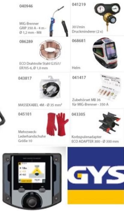 Aparat de sudură cu invertor multiproces GYS KRONOS Nou