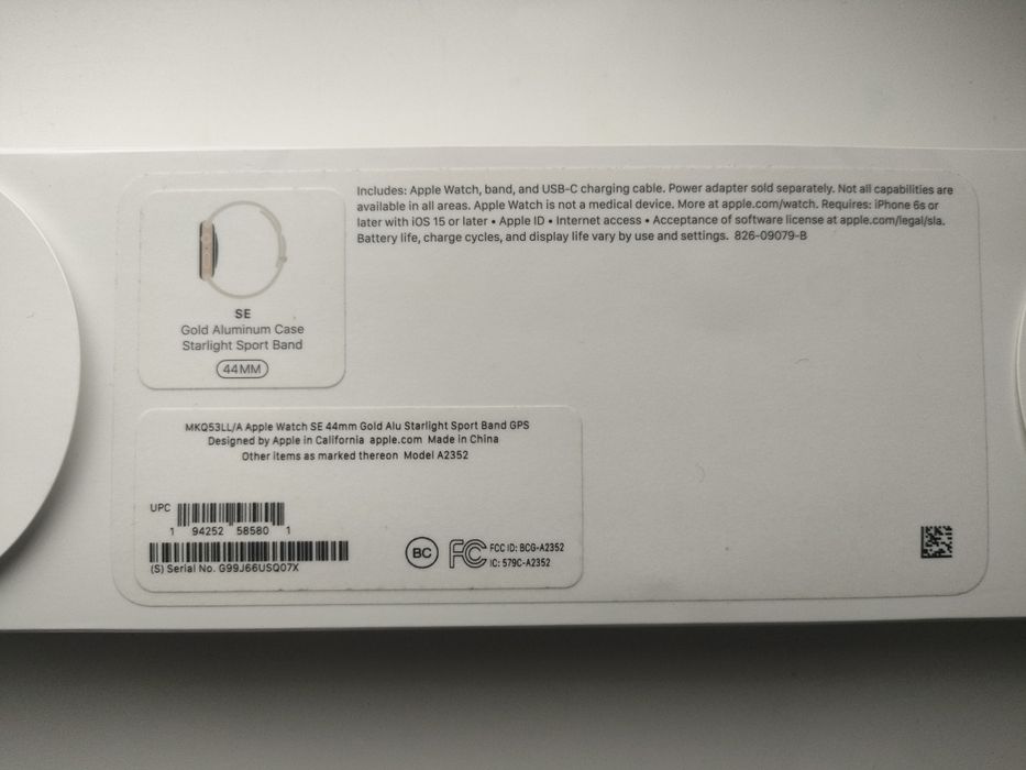 Apple watch se 44мм  60 000тг