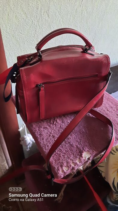 Сумка женская красная