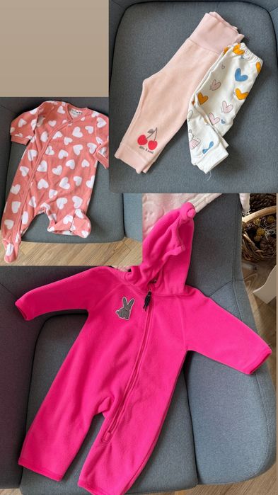 Лот бебешки дрехи за момиче 62 68 74 zara hm next guess