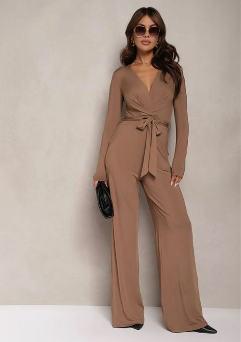 Salopeta cu pantaloni largi si buzunare, marimea S