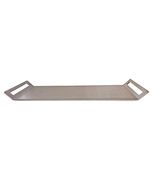 Plită Grătar Profesională INOX Alimentar 316 (6mm grosime) + CADOU Presă Smash Burger