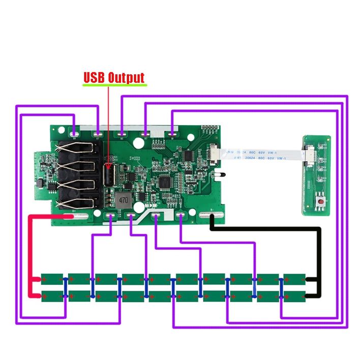 Greenworks 40v acumulator carcasa diy baterie scule