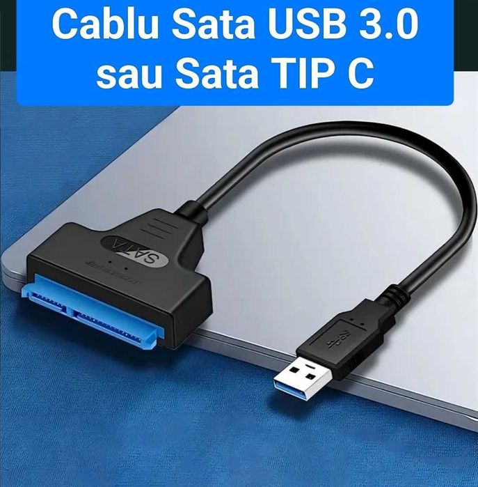 Cablu SATA Tip C sau SATA USB Transfer date SSD Laptop Telefon etc