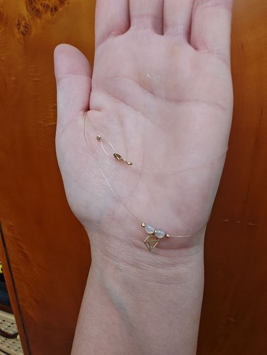 Lanț fir transparent aur 14 k