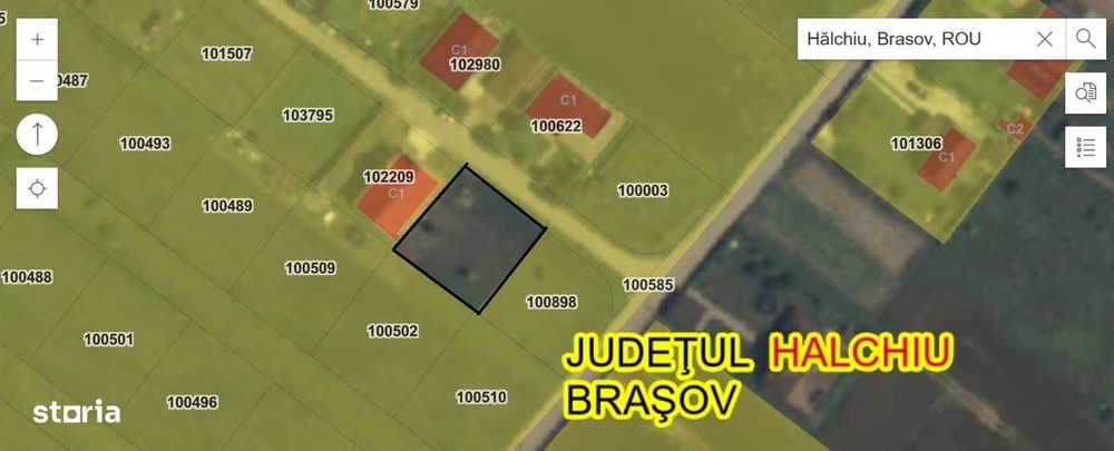 Vand teren intravilan Halchiu, Brasov. Proprietar