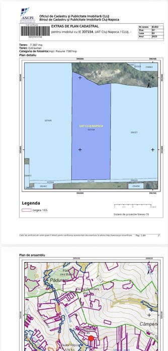 Parcela 7600 m2 Valea Fanatelor