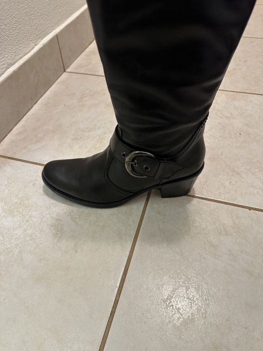 Vand cizme piele naturale, lungi, dama, marimea 39