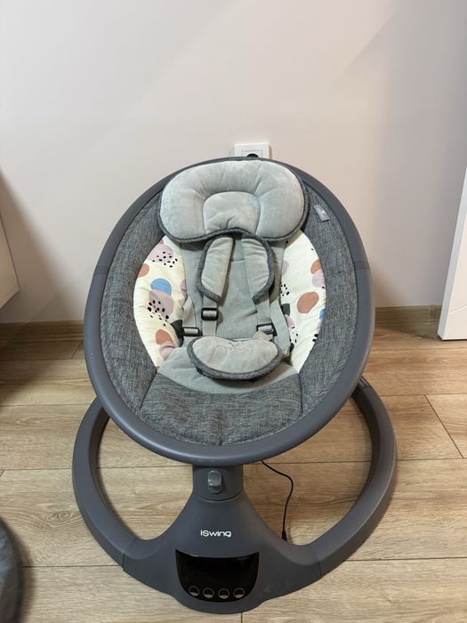 Автоматична електрическа люлка за бебе, 5 степени на скорост, музика