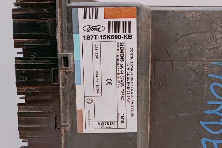Calculator Confort Siemens ECU 1S7T15K600KB / 1S7T-15K600-KB / 1S7T 1