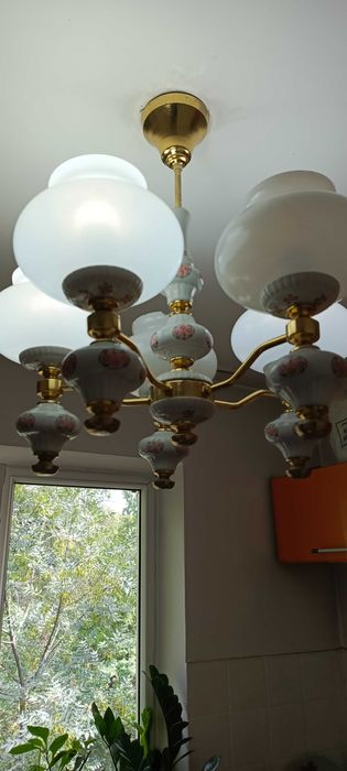 Продам фарфоровую люстру винтаж