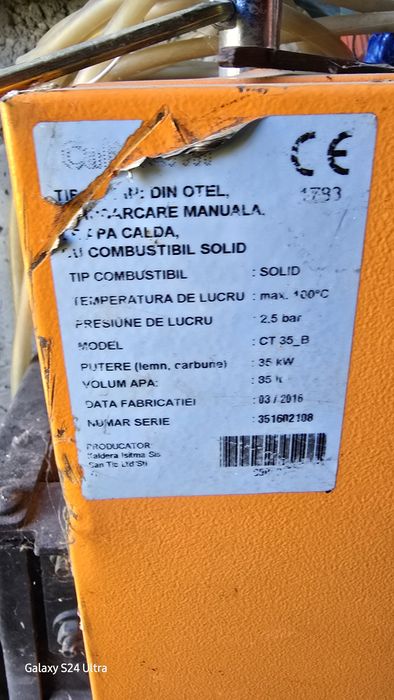 Cazan incalzire pe lemne 35kw stare perfecta