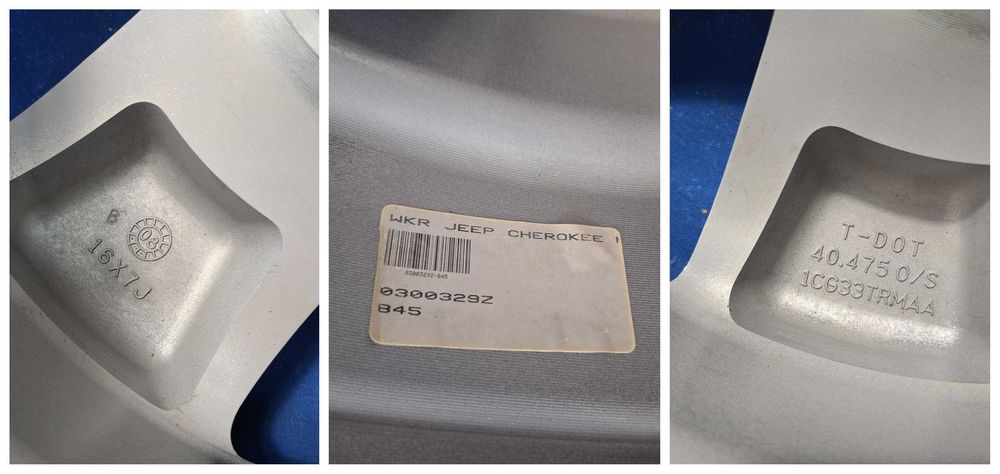 Jante Aliaj 5x114.3 16'' OEM JEEP Cherokee Compass Liberty NOI Senzori