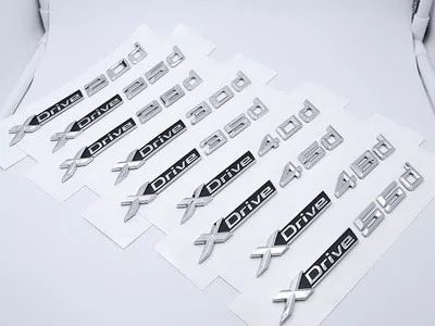 Emblema Scris Cifre Portbagaj Haion spate Crom Bmw X1 X3 X5 X6 GT 30d