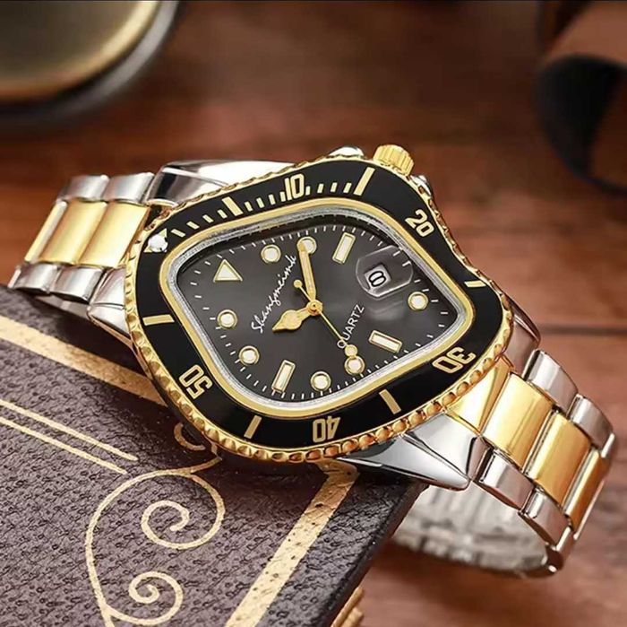 Ceas Twist Case Quartz Wristwatch Auriu nou