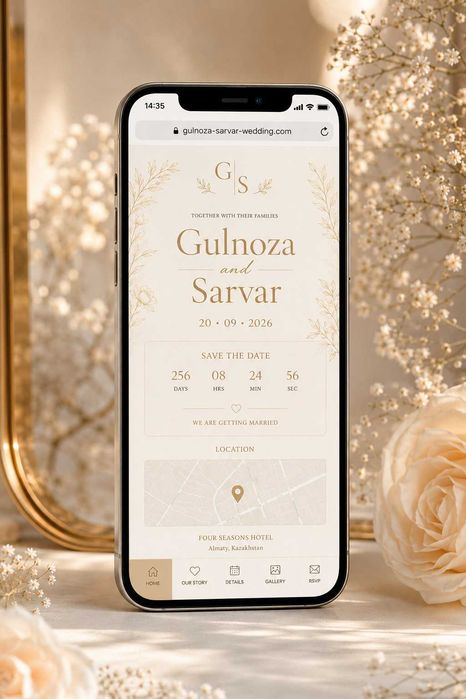 Сайты-приглашения на свадьбу и лендинги портфолио