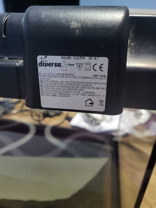 Acvariu din sticla cu LED Diversa