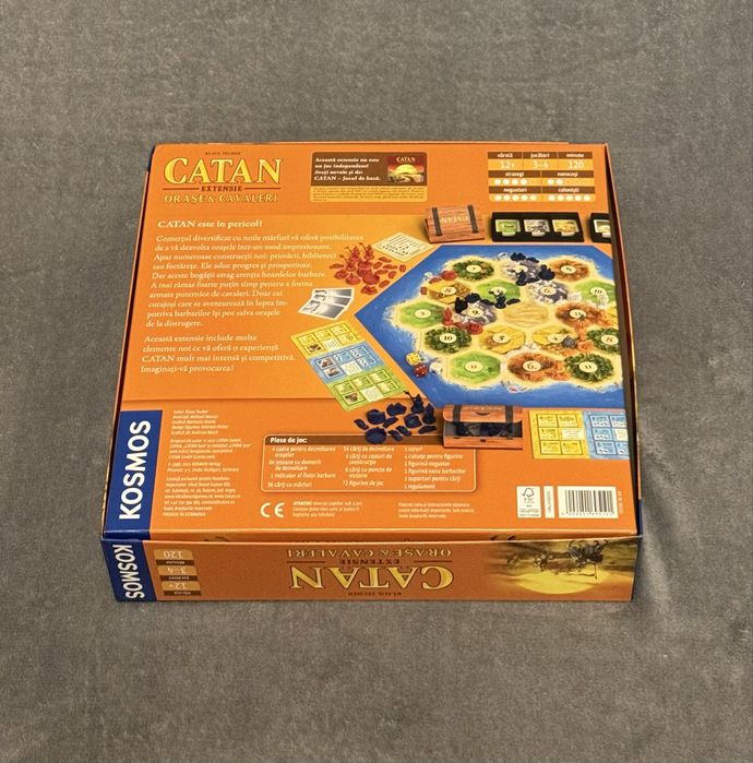 Joc de societate - Boardgame - CATAN Legenda cuceritorilor + Orase si cavaleri