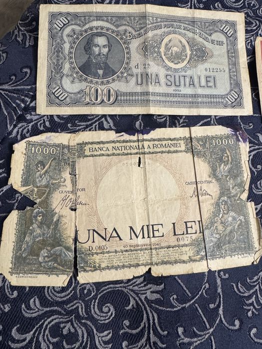 Vand bancnote an 2000, 2001, 1941, 1952.