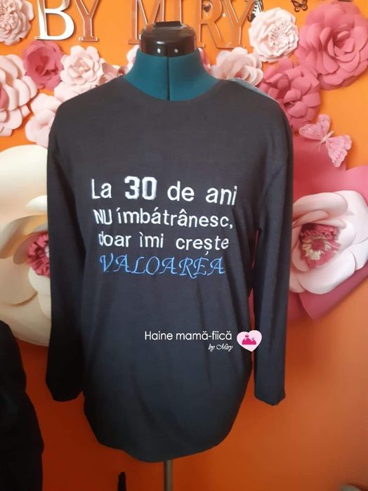 Tricou brodat cu logo/ mesaje