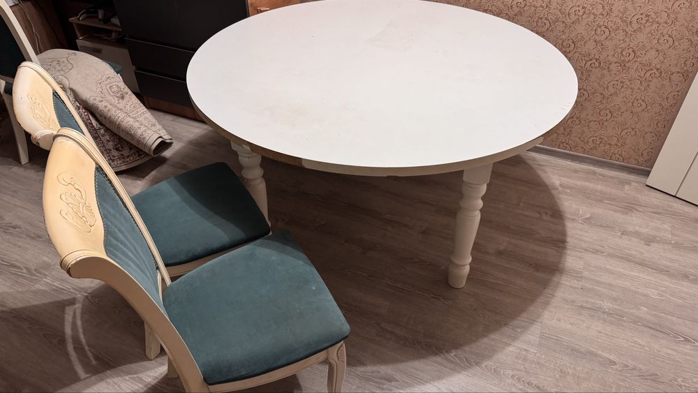 Стол со стульями 6шт