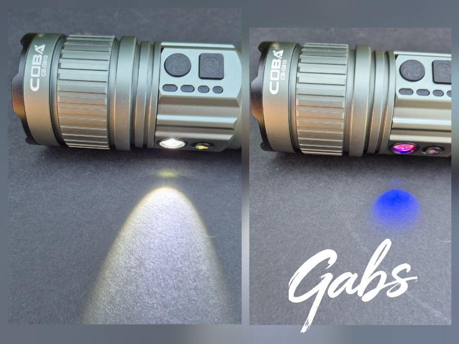 Мощен LED алуминиев фенер COBA CB-G910,TG WICK 3000m 3000м