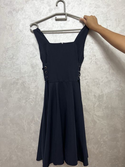 Школьный сарафан темно синий