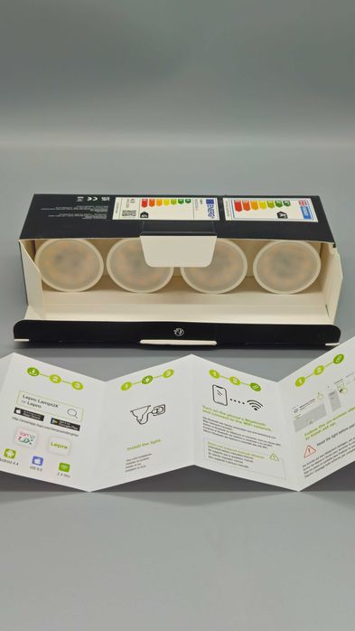 Комплект от 4 броя Смарт WiFi LED крушки Lepro GU10 RGB + Топло  2700K