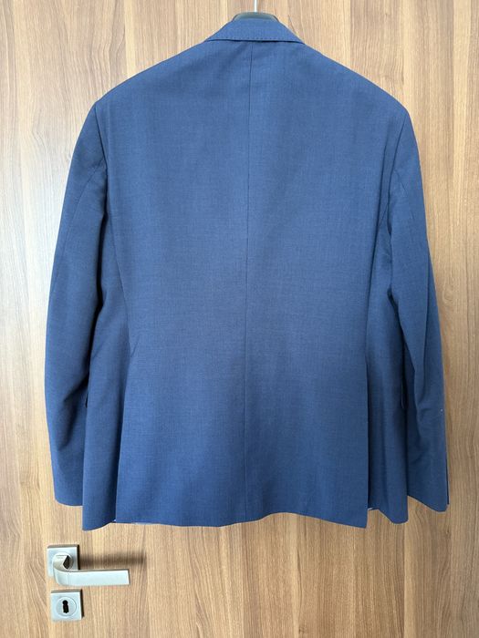 Costum LAVARD albastru – lână 60% – sacou + pantaloni – M (170/100/88) elegant