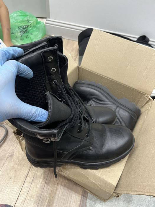 Берцы мужской черный