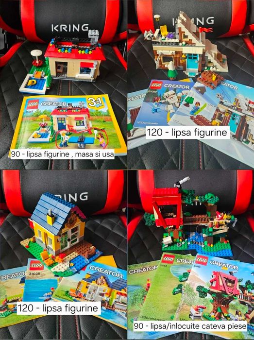 Colecție lego complete star wars/technic/city/sonic/creator