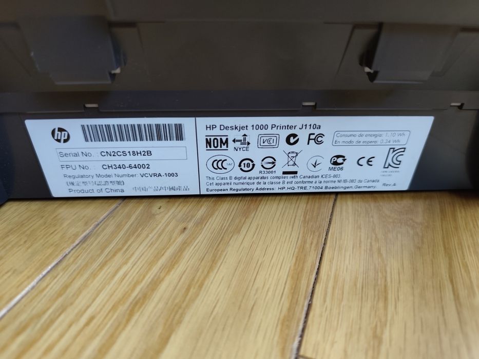 Принтер HP deskjet 1000