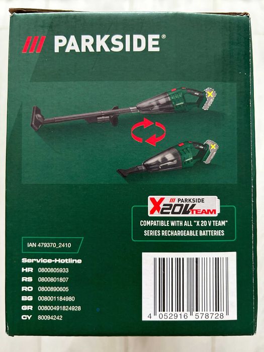 Aspirator de mana PARKSIDE pe acumulator 20V model PHSSA 20-Li D2