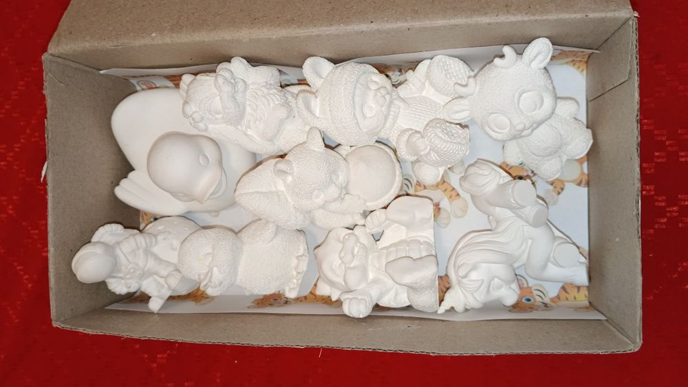 Фигурки раскраски из гипса. 3D